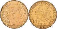 France 10 Francs 1910 Paris Marianne, Paris, Gold, KM:846 AU(50-53)
