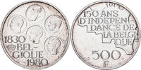 Belgium 500 Francs, 500 Frank 1980 Brussels Brussels, Silver Clad Copper... 23.03 US$  +  28.86 US$ shipping
