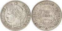 France 20 Centimes Coin, Cérès, Paris, Silver, KM:758.1 -