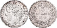 France 5 Francs Cérès, Bordeaux, Silver, Gadoury:742 -