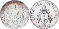 Vatican 1000 Lire 1989 Rome John Paul II, Rome, Silver, KM:219 UNZ 311.70 元  ＋  38.62 元 运费