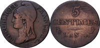 France 5 Centimes An 4 (1796) Paris Directoire, Paris, Copper S 225.87 元  ＋  38.62 元 运费