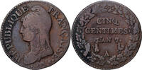 France 5 Centimes AN 7 Paris Directoire, Paris, Copper, Gadoury:126 S 194.67 元  ＋  38.62 元 运费