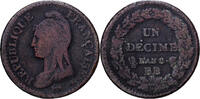 France 1 D&eacute;cime AN 8 Strasbourg Directoire, Strasbourg, Copper, Gadoury:... 233.68 元  ＋  38.62 元 运费