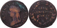 France 5 Centimes AN 5 Orl&eacute;ans Directoire, Orl&eacute;ans, Copper, Gadoury:126 ... 233.68 元  ＋  38.62 元 运费