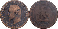 France 10 Centimes 1861 Strasbourg Napoleon III, Strasbourg, Bronze S 85.43 元  ＋  38.62 元 运费