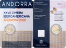 Andorra 2 Euro 2020 Madrid Ibero-American Summit, Madrid, Bi-Metallic STGL 233.68 元  ＋  38.62 元 运费