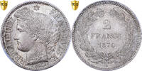 France 2 Francs Cérès, Bordeaux, ancre, Silver, PCGS -
