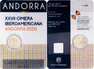 Andorra 2 Euro 2020 Madrid Ibero-American Summit, Madrid, Bi-Metallic STGL 46.11 US$  +  28.86 US$ shipping