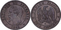France 2 Centimes 1853 Bordeaux Napoleon III, Bordeaux, Bronze, Gadoury:... 46.11 US$  +  28.86 US$ shipping