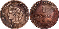 France 1 Centime 1872 Bordeaux C&eacute;r&egrave;s, Bordeaux, Bronze, Gadoury:88 SS 69.20 US$  +  28.86 US$ shipping