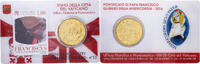 Vatican 50 Centimes 2016 Rome Francis, Rome, Nordic gold, KM:460 STGL 17.26 US$  +  28.86 US$ shipping