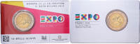Italy 2 Euro 2015 Rome Expo Milano, Rome, Bi-Metallic, KM:380 STGL 17.26 US$  +  28.86 US$ shipping
