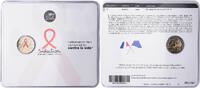France 2 Euro 2014 MDP Sidaction, MDP, Bi-Metallic STGL 92.28 US$  +  28.86 US$ shipping