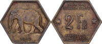 Belgian Congo 2 Francs 1943 Philadelphia Philadelphia, Brass, KM:25 SS 32.26 US$  +  28.86 US$ shipping