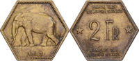 Belgian Congo 2 Francs 1943 Philadelphia Philadelphia, Brass, KM:25 SS 33.42 US$  +  28.86 US$ shipping