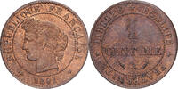 France 1 Centime 1891 Paris C&eacute;r&egrave;s, Paris, Bronze, Gadoury:88 SS 13.79 US$  +  28.86 US$ shipping