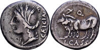  Denarius 102 v. Chr Rome Roman Republic, Cassia, Rome, Silver SS 229.70 US$  +  28.86 US$ shipping