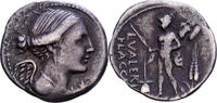  Denarius 108-107 v. Chr Rome Roman Republic, Valeria, Rome, Silver SS 287.41 US$  +  28.86 US$ shipping