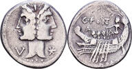  Denarius 114-113 v. Chr Rome Roman Republic, Fonteia, Rome, Silver SS 345.13 US$  +  28.86 US$ shipping