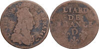 France Liard de France Louis XIV, Liard de France au buste juvénile -