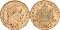 France 20 Francs 1868 BB Napoleon III, Strasbourg, Gold AU(50-53)