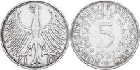 Federal Republic of Germany 5 Mark 1951 G Karlsruhe, Silver EF(40-45)