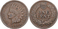 United States Cent Indian Head, U.S. Mint, Bronze, KM:90a -