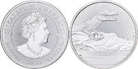 Australia 2 Dollars Oz Proof Elizabeth II, Colorful Creatures - Crocodile -