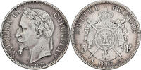 France 5 Francs 1867 A Napoleon III, Paris, Silver, Gadoury:739 VF(30-35)