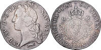 France Écu au bandeau 1761 L Louis XV, Orléans, Silver EF(40-45)