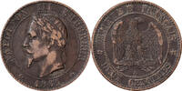 France 2 Centimes Napoleon III, Paris, Bronze, Gadoury:104 -