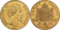 France 100 Francs Napoleon III, Paris, Gold, Gadoury:1135 -
