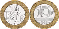 France 10 Francs Génie, Paris, Bi-Metallic, Gadoury:827 -