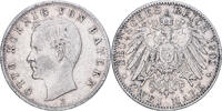 German States 2 Mark BAVARIA, Otto, Munich, Silver, KM:913 -