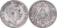 German States 2 Mark PRUSSIA, Wilhelm II, Berlin, Silver -