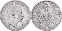 German States 2 Mark PRUSSIA, Wilhelm II, Berlin, Silver -