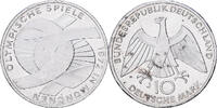 Federal Republic of Germany 10 Mark Hambourg, Silver, KM:131 -