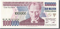 Turkey 1,000,000 Lira Banknote -