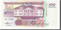 Suriname 100 Gulden Banknote, 1991-07-09 -