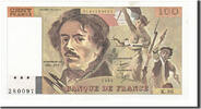 France 100 Francs Banknote, 100 F 1978-1995 ''Delacroix'' -