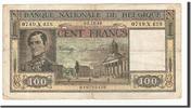 Belgium 100 Francs Banknote, 1945-12-05 -