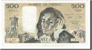 France 500 Francs Banknote, 500 F 1968-1993 ''Pascal'', 1984-07-05 -
