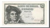 Spain 5 Pesetas Banknote, 1948-03-05 -
