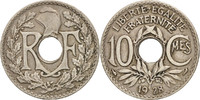 France 10 Centimes Coin, Lindauer, Copper-nickel, KM:866a -