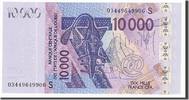 West African States 10,000 Francs Banknote, 2003, KM:918Sa -
