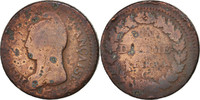 France Decime Coin, Dupré, Geneva, Bronze, KM:644.6 -