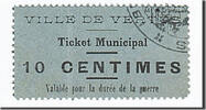France 10 Centimes Banknote, Pirot:51-59, Vertus -