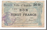 20 Francs 1915 Frankreich Geldschein, Aniche, S+, Pirot:59-62 S+