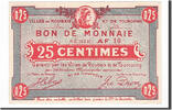 France 25 Centimes Banknote, Pirot:59-2049, Roubaix et Tourcoing -